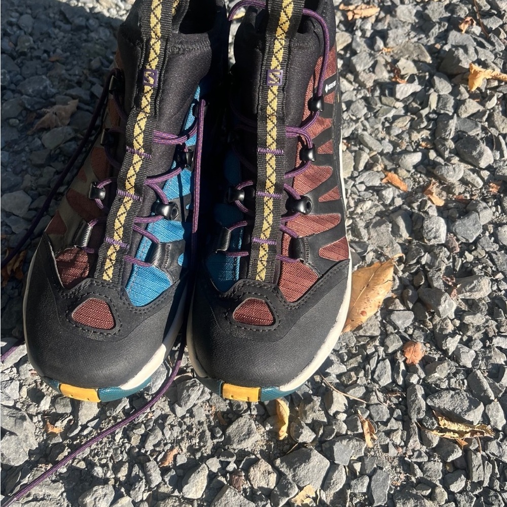 Salomon Black and Blue all terrain boots/sneakers